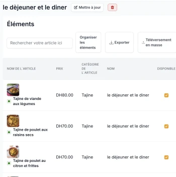 Gestion des articles sans effort